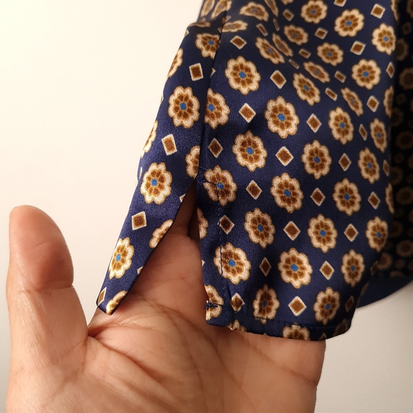 L'AGENCE Gabriella Tank Camisole Spaghetti Silk Medieval Blue Bisque XS - Picture 10 of 13